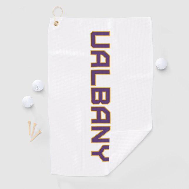 Serviette De Golf Université de Albany Wordmark (En situation)
