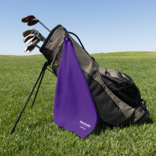 Serviette De Golf University Golf Team Purple and White