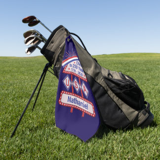 Serviette De Golf USA 250 personnalisé - Marquee Rétro Patriotique
