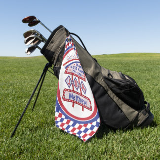 Serviette De Golf USA 250 personnalisé - Marquee Rétro Patriotique