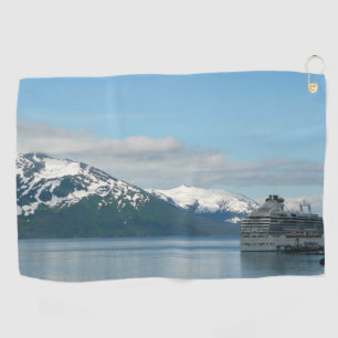 Serviette De Golf Vacances de croisière en Alaska Photographie de vo