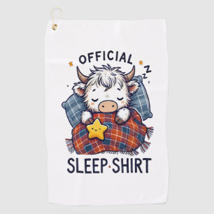 Serviette De Golf Vache Highland, sommeil officiel