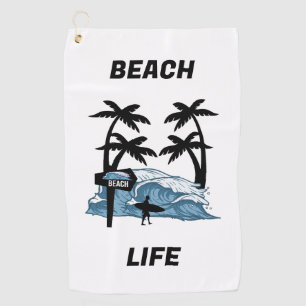 Serviette De Golf Vague de plage Funny