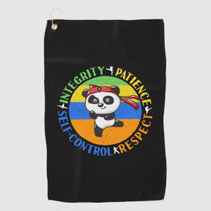 Serviette De Golf Valeurs des arts martiaux - Garçons Karate Mindset