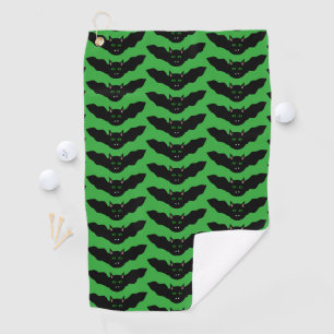 Serviette De Golf Vampire Chat Face Bat Halloween Golf Serviette