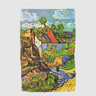 Serviette De Golf Van Gogh - Maisons à Auvers, célèbre peinture