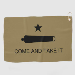 Serviette De Golf Venez-y le chercher ! Drapeau de bataille de l'Éta