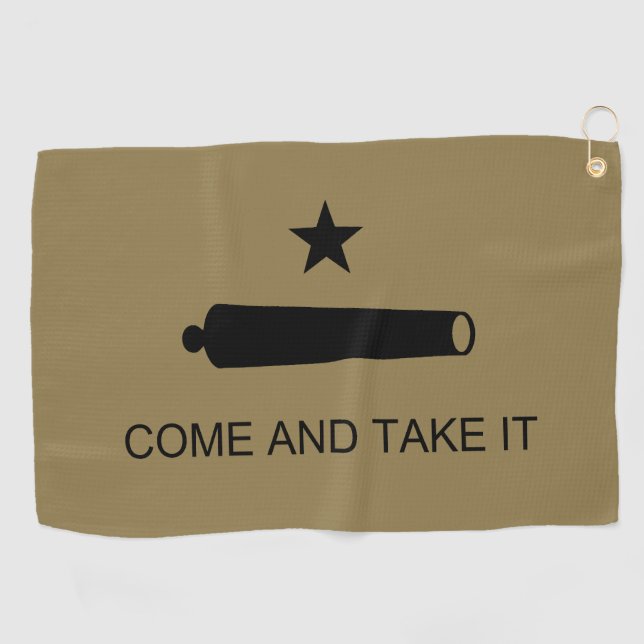 Serviette De Golf Venez-y le chercher ! Drapeau de bataille de l'Éta (Horizontal)