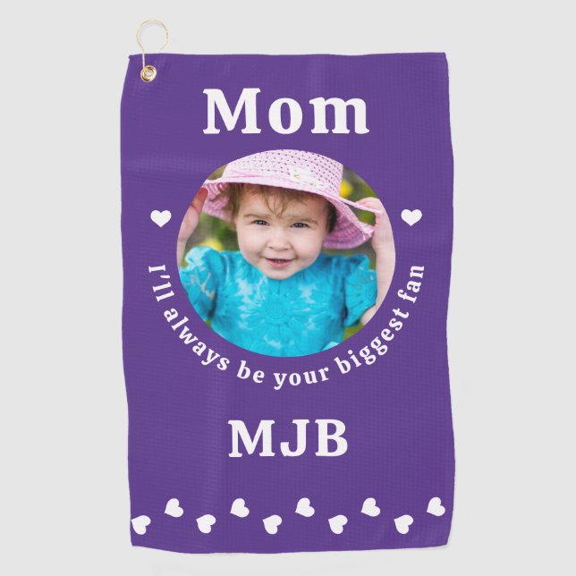 Serviette De Golf Ventilateur le plus grand - MOM - Purple Personnal (Devant)