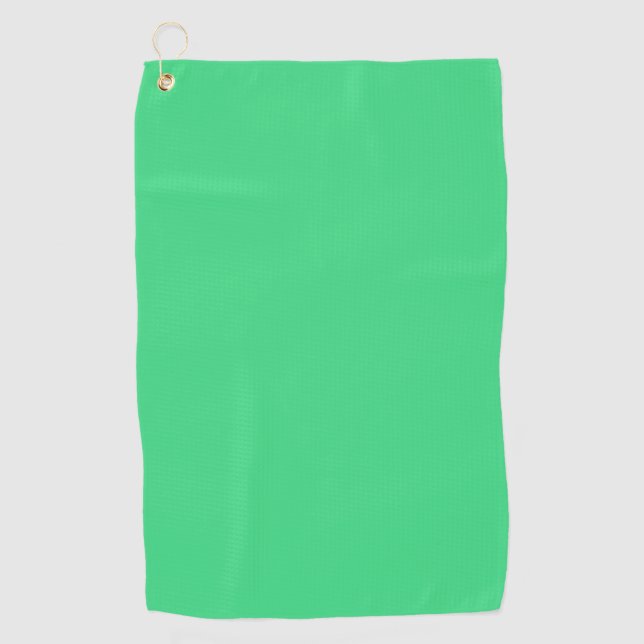 Serviette De Golf Vert androïde (couleur solide) (Devant)