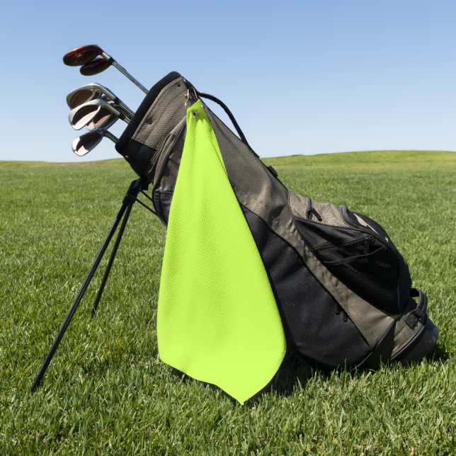 Serviette De Golf Vert clair citron solide (Vert)