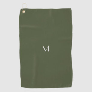 Serviette De Golf vert foncé - ajouter du monogramme