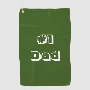 Serviette de golf Vert Serviette de golf #1 Papa