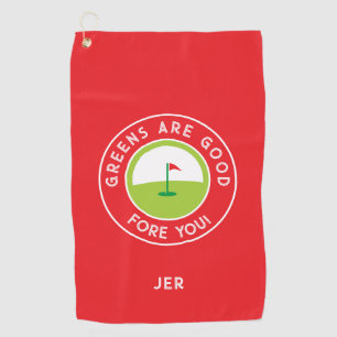 Serviette De Golf Verts de golf amusants avant golfeur humour drôle