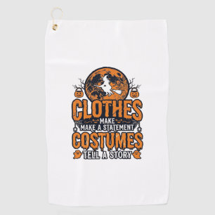 Serviette De Golf Vêtements Halloween Vintage Chemise de déclaration