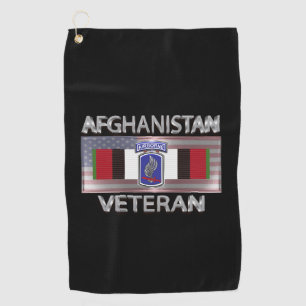 Serviette De Golf Vétéran de la 173e brigade aéroportée en Afghanist