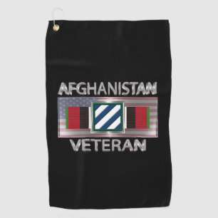 Serviette De Golf Vétéran de la 3e division d'infanterie en Afghanis