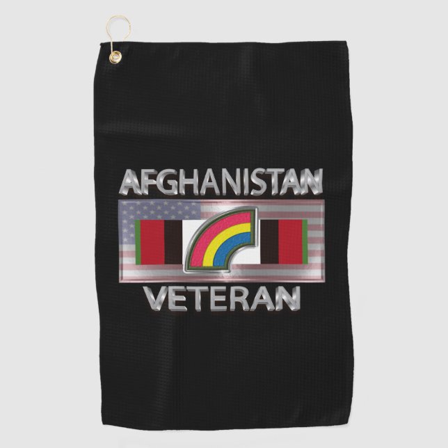 Serviette De Golf Vétéran de la 42e division d'infanterie en Afghani (Devant)