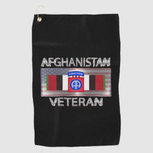 Serviette De Golf Vétéran de la 82e division aéroportée en Afghanist