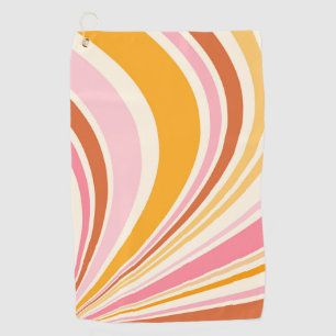 Serviette De Golf Vibes rétro colorées