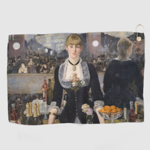Serviette De Golf Victorian Barmaid Girl at Folies Bergere, France