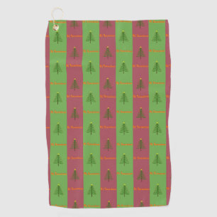 Serviette De Golf Vieux Monde Arbre de Noël Motif À feuillage persis