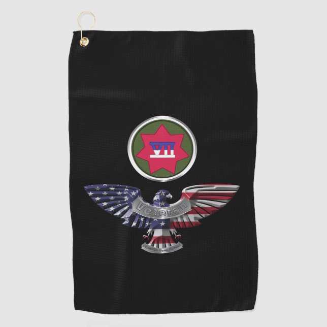 Serviette De Golf VII Aigle du Corps blindé (Devant)