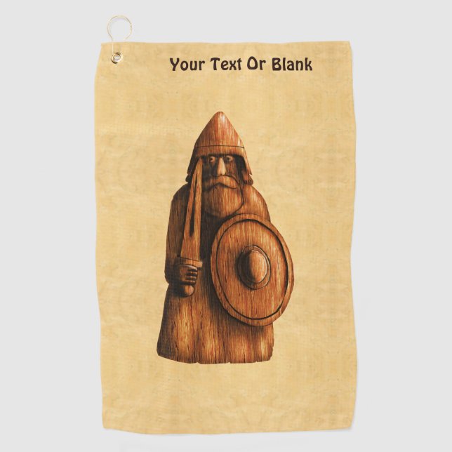 Serviette De Golf Viking rustique (Devant)