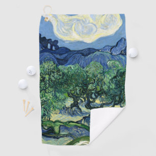 Serviette De Golf Vincent Van Gogh Oliviers Paysage Montagneux