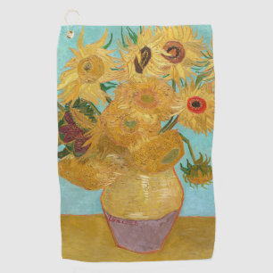 Serviette De Golf Vincent Van Gogh - Vase avec douze tournesols