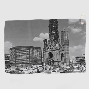 Serviette De Golf Vintage Berlin Kaiser Wilhelm Église Mémorial Magn
