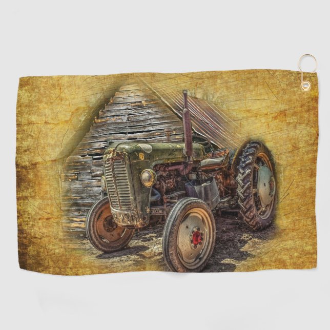 Serviette De Golf Vintage Farm (Horizontal)