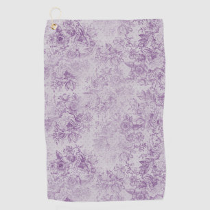 Serviette De Golf violet rustique, chic shabby, fleurs de lavande pâ