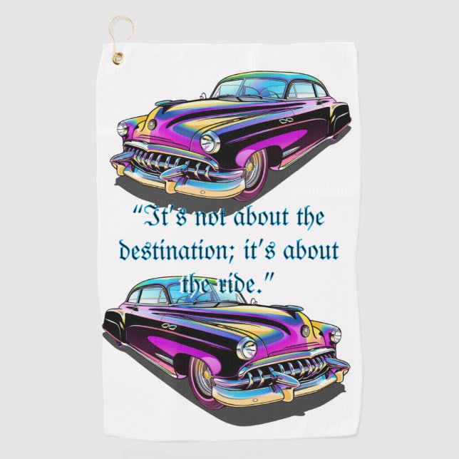 Serviette De Golf Voiture Musclée (Devant)
