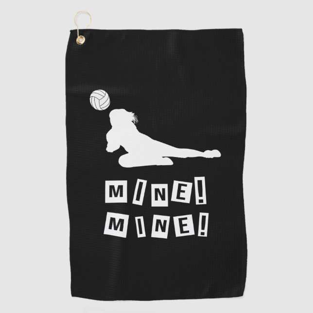 Serviette De Golf Volleyball Player | Volleyball Mine (Devant)
