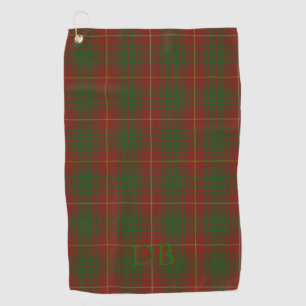 Serviette De Golf Vos initiales sur le tartan de clan de Bruce