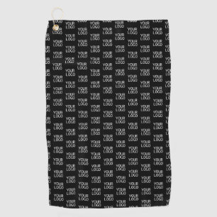 Serviette De Golf Votre logo d'entreprise Motif demi-étape élégant
