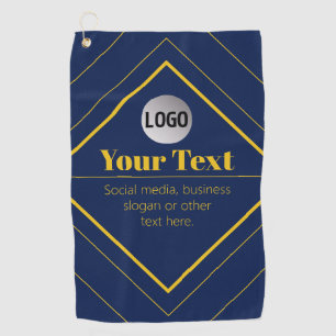 Serviette De Golf Votre logo et modèle de design personnalisable