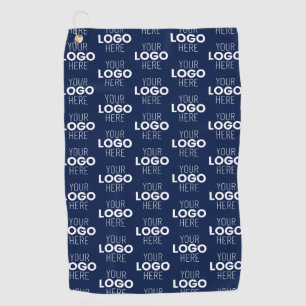 Serviette De Golf Votre Motif de répétition de logo ou d'image Ble