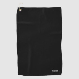 Serviette De Golf Votre nom police moderne minimaliste simple