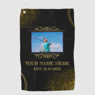 Serviette De Golf Votre Photo Ici Nom Golf Towel