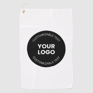 Serviette De Golf Votre propre logo d'entreprise téléchargé avec tex