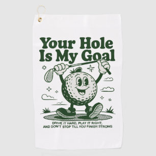 Serviette De Golf Votre trou est mon objectif Drôle de golf Golf Gol