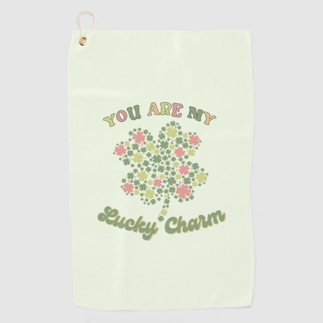 Serviette De Golf Vous Êtes Mon Charme Chanceux (Devant)