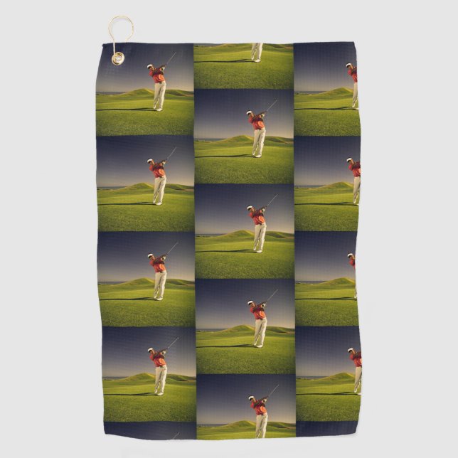 Serviette de golf vous pouvez customiser avec votr (Devant)