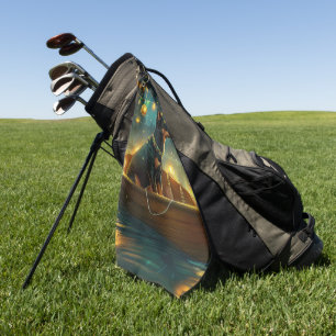 Serviette De Golf Voyage de Noël de l'Australian Kelpie