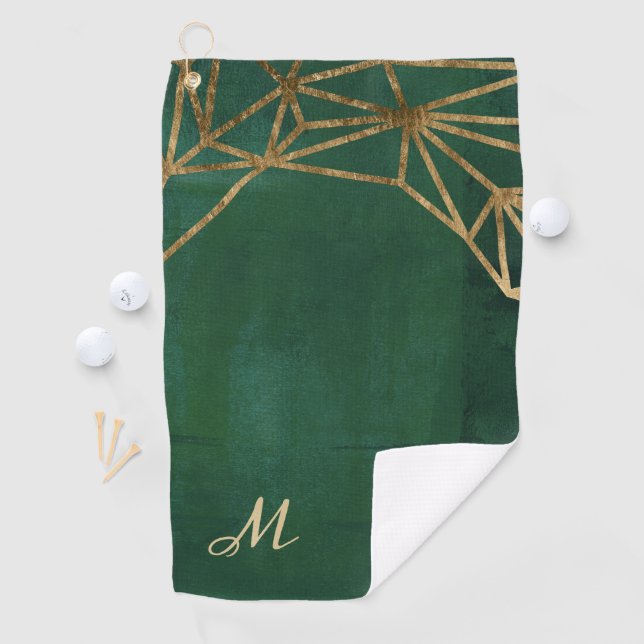 Serviette De Golf Web Gold et Green Jungle (En situation)