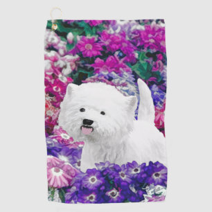 Serviette De Golf West Highland White Terrier Peinture Chien Art