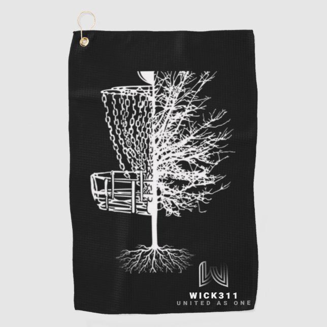 Serviette De Golf Wick 311 Arbre de vie Disque Golf Towel (Devant)