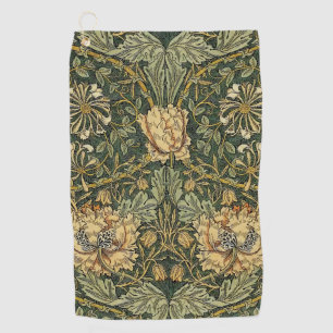 Serviette De Golf William Morris Honeysuckie Vert Jaune